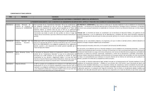 Comentarios a los “Lineamientos Generales para el expendio o ...