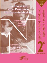 La Educación en el Desarrollo Histórico de México I