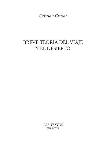 Primer Capítulo Pdf Editorial Pre Textos