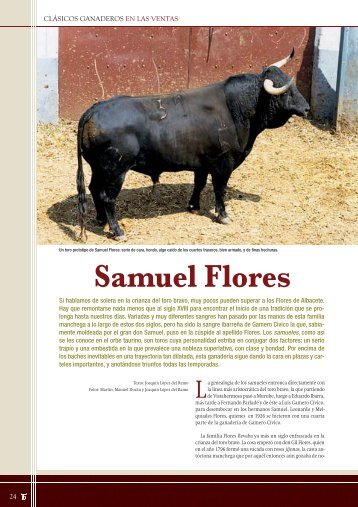 Clásicos ganaderos en Las Ventas: Samuel Flores