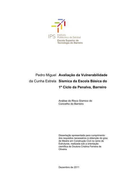 Avaliação da vulnerabilidade Sísmica da EB1 Penalva.pdf
