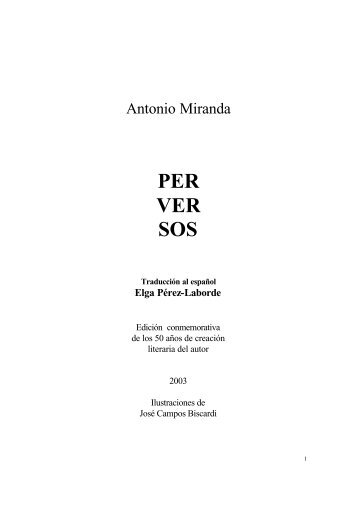 Perversos por Elga Pérez-Laborde - Antonio Miranda