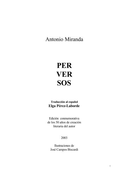 Perversos por Elga Pérez-Laborde - Antonio Miranda