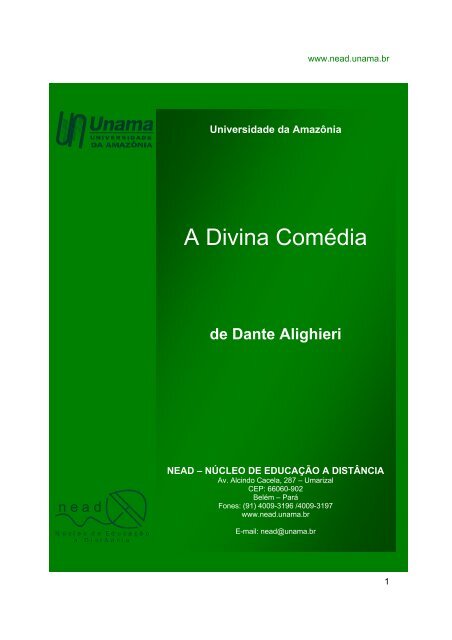 Resumo: A Divina Comédia (Dante Alighieri) – Página do Ricardo