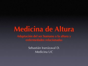 Medicina de Altura - Seminario de Medicina de Montaña
