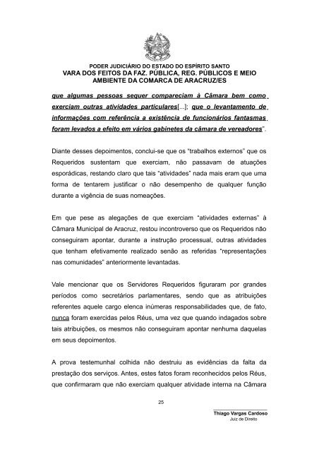 SENTENÇA - Ministério Público do Estado do Espírito Santo