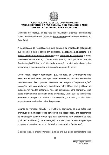 SENTENÇA - Ministério Público do Estado do Espírito Santo