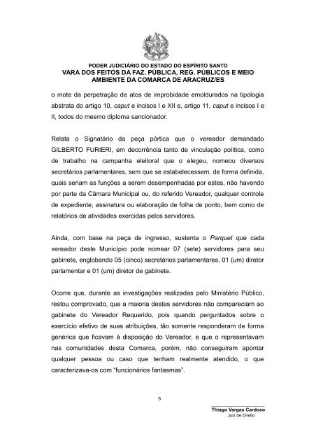 SENTENÇA - Ministério Público do Estado do Espírito Santo