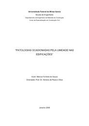 patologias ocasionadas pela umidade nas ... - CECC - UFMG