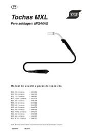 Tochas MXL Para soldagem MIG/MAG - Esab