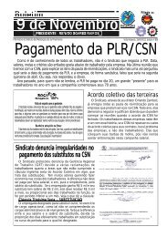 Pagamento da PLR/CSN - Sindicato dos Metalúrgicos de Volta ...