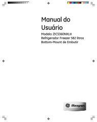 Manual do Usuário - GE Monogram