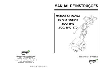 MANUAL DE INSTRUÇÕES - Jacto