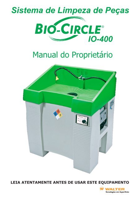 Sistema de Limpeza de Peças - Bio-Circle