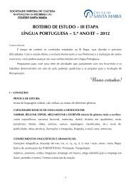 roteiro de estudo – iii etapa língua portuguesa – 5.º ano/ef