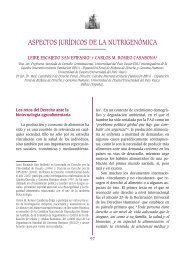 Aspectos jurídicos de la nutrigenómica - Fundación Medicina y ...