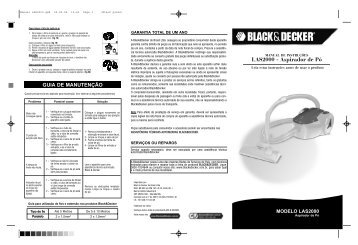 LAS2000 - Aspirador de Pó - Black & Decker