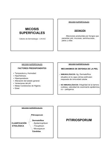 MICOSIS SUPERFICIALES