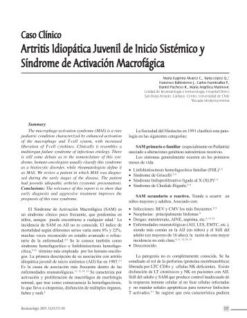Caso Clinico - Sociedad Chilena de Reumatología
