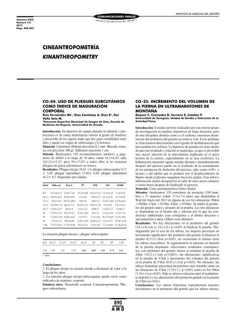 Cineantropometría - Federación Española de Medicina del Deporte