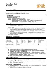 Safety Data Sheet Microsene - Amb Vertriebs Gmbh