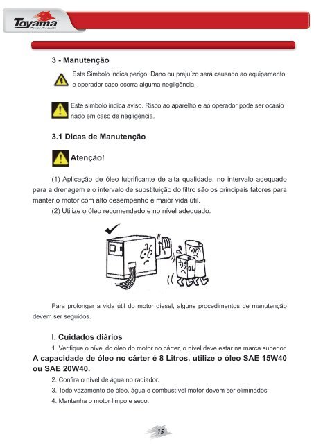 Manual do Operador - Toyama