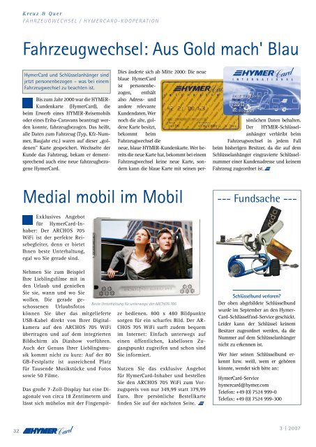 Nr. 3 | November 2007 Das Magazin rund ums mobile Reisen