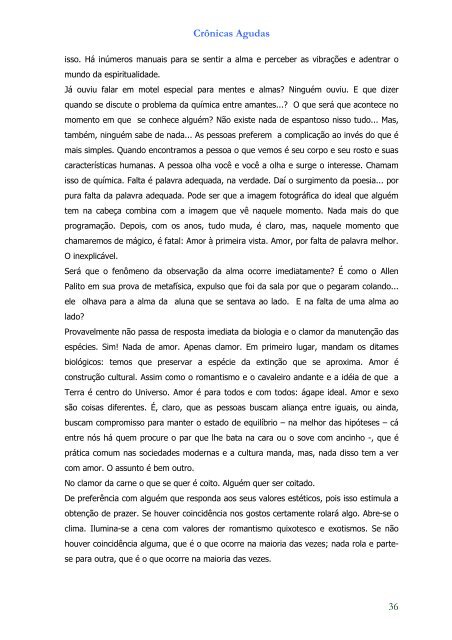 Crônicas Agudas Coelho de Moraes - Página de Idéias