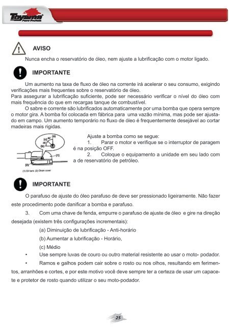 Manual do Operador - Toyama