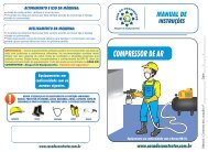 Manual de instruções compressor de ar - Casa do Construtor