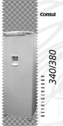 Manual produto Refrigerador Consul Master 380, código do produto ...