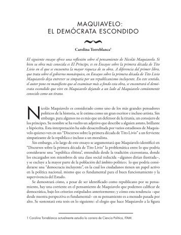 el demócrata escondido - Gaceta de Ciencia Política - Itam