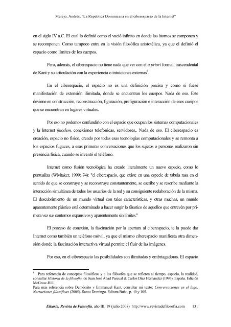 Ensayo filosófico cibercultural y cibersocial (1995-2007) - Educando