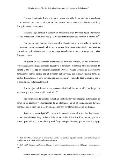 Ensayo filosófico cibercultural y cibersocial (1995-2007) - Educando