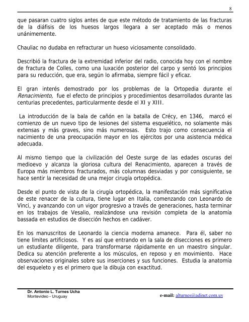 Historia de la Ortopedia en el Uruguay. - Sindicato Médico del ...