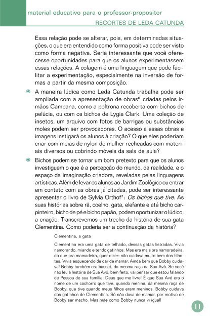 Baixar material educativo em PDF - Arte na Escola