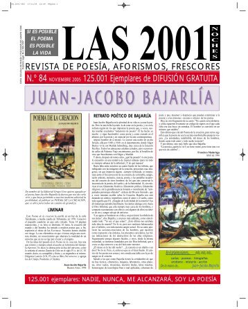 REVISTA DE POESÍA, AFORISMOS ... - Las 2001 noches