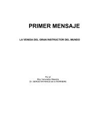 Primer mensaje - Serge Raynaud de la Ferriere