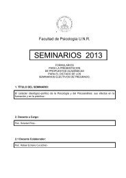 SEMINARIOS 2013 - Facultad de Psicología UNR - Universidad ...