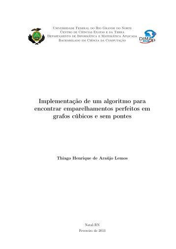 senior project - Departamento de Informática e Matemática Aplicada ...