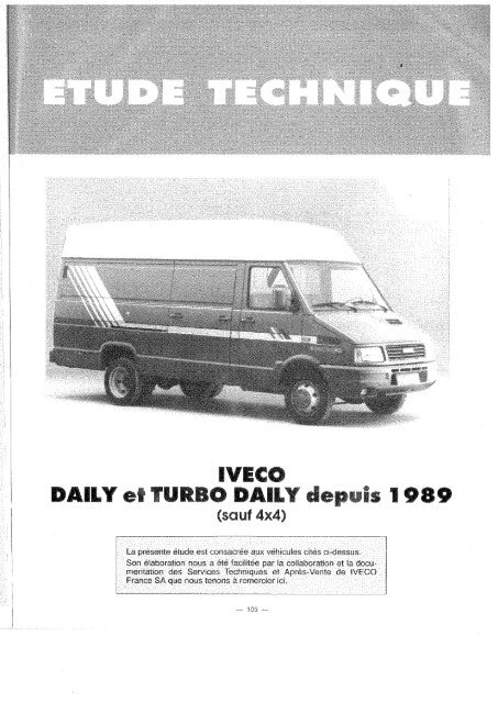 Iveco daily t Turbo daily toutes versions sauf 4x4 - Mercotribe.net