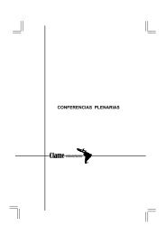 conferencias plenarias - Comite Latinoamericano de Matematica ...