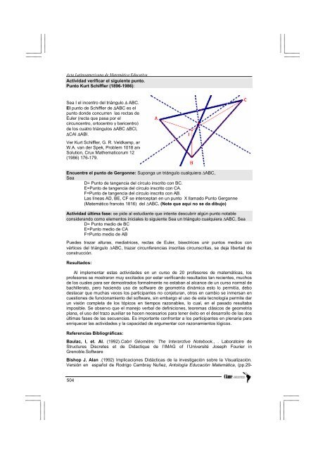 conferencias plenarias - Comite Latinoamericano de Matematica ...