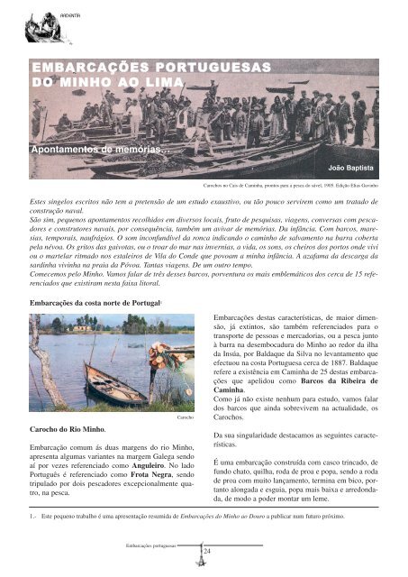 embarcações portuguesas do minho ao lima - Federación Galega ...