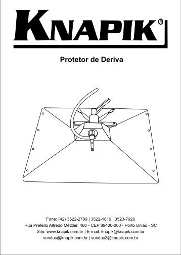 Protetor de Deriva - Pulverizador Manual Knapik