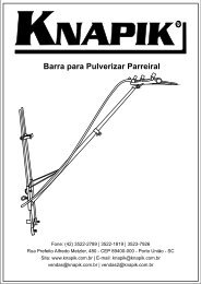 Barra para Pulverizar Parreiral - Pulverizador Manual Knapik