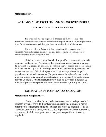 Mimeógrafo N° 1 LA TECNICA Y LOS PROCEDIMIENTOS ... - ICPA