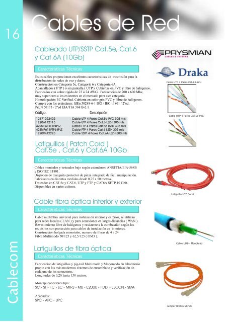 Catálogo Octubre 2012 - Cablecom