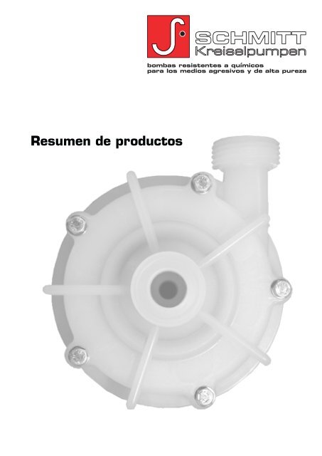 Resumen de productos (pdf) - SCHMITT-Kreiselpumpen