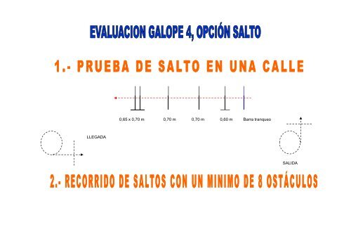 galopes 4 comun , galope 4 opcion y galope 7 de